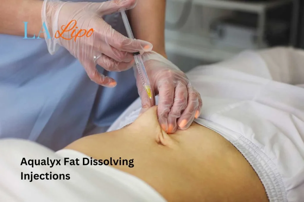 woman having fat dissolving injections Camden Town in the stomach