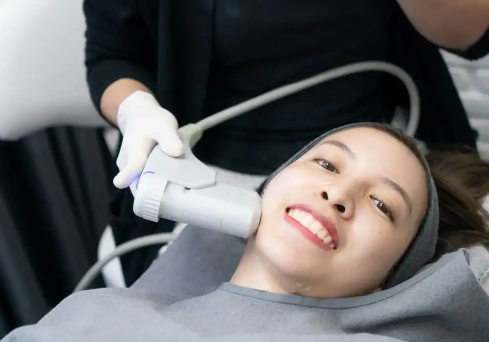 HIFU treatment Camden Town in progress