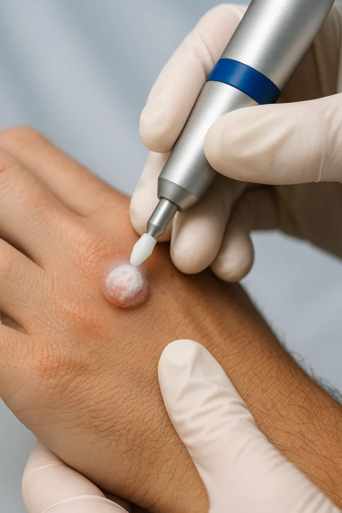 example of wart removal Camden Town using cryopen