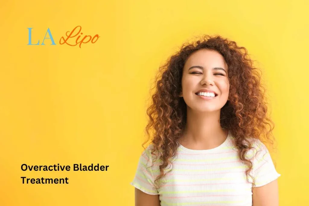woman smiling about overactive bladder treatment Camden Town solutions